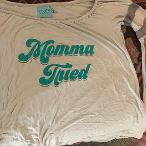 Western Boutique sz M NWOT mama tried bell sleeve